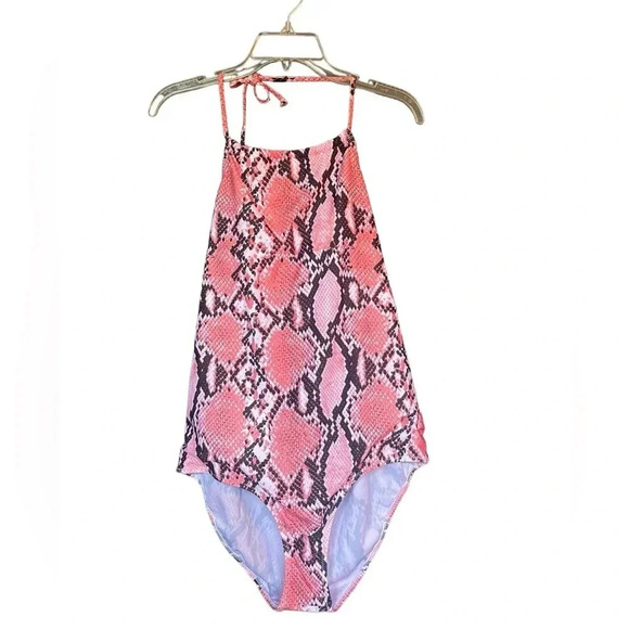 🔥🔥🔥🔥SALE🔥🔥🔥🔥Ekouaer NWOT Halter High Neck One Piece Swimsuit Size XXL - Picture 1 of 12